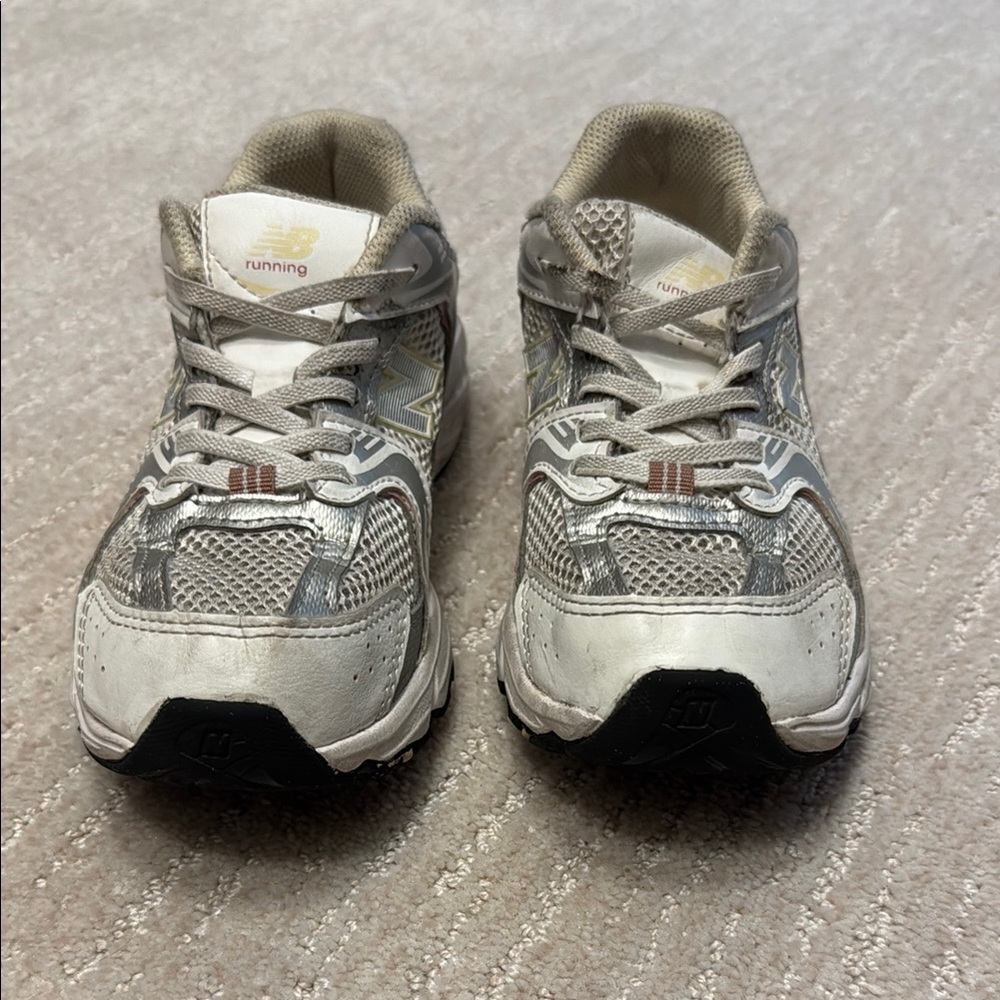 New Balance Kids Sneakers - Gray and Cream